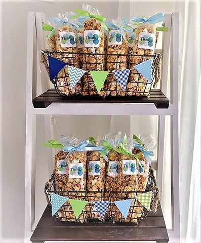 Birthday Party Popcorn Favors Display