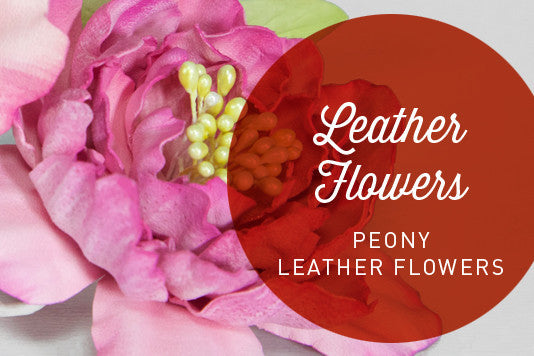 D12 - PEONY LEATHER FLOWERS by Cherryl McIntyre | Hat Academy