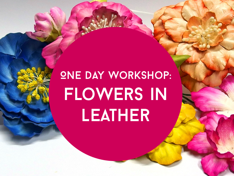Leather Flower Workshop by Cherryl McIntyre at The Leather Shed