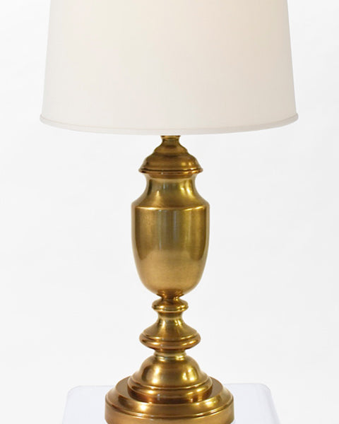 antique satin brass cordless lamp