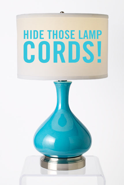 Concealing a Lamp Cord - Shining on Design