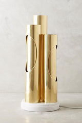 brass ellipse lamp