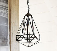 Faceted-indoor-outdoor-pendant