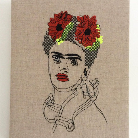 Frida Kahlo Embroidery by Dionosky