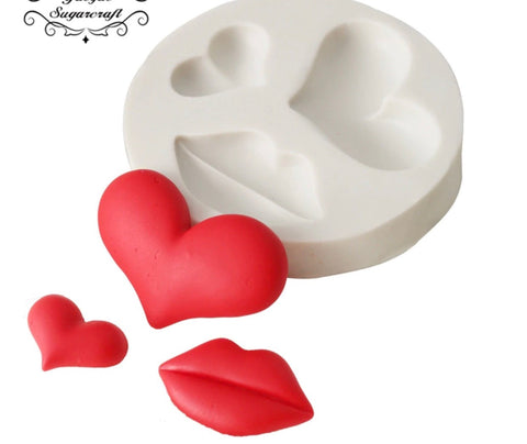 Hearts & Lip Ready Silicone Mold