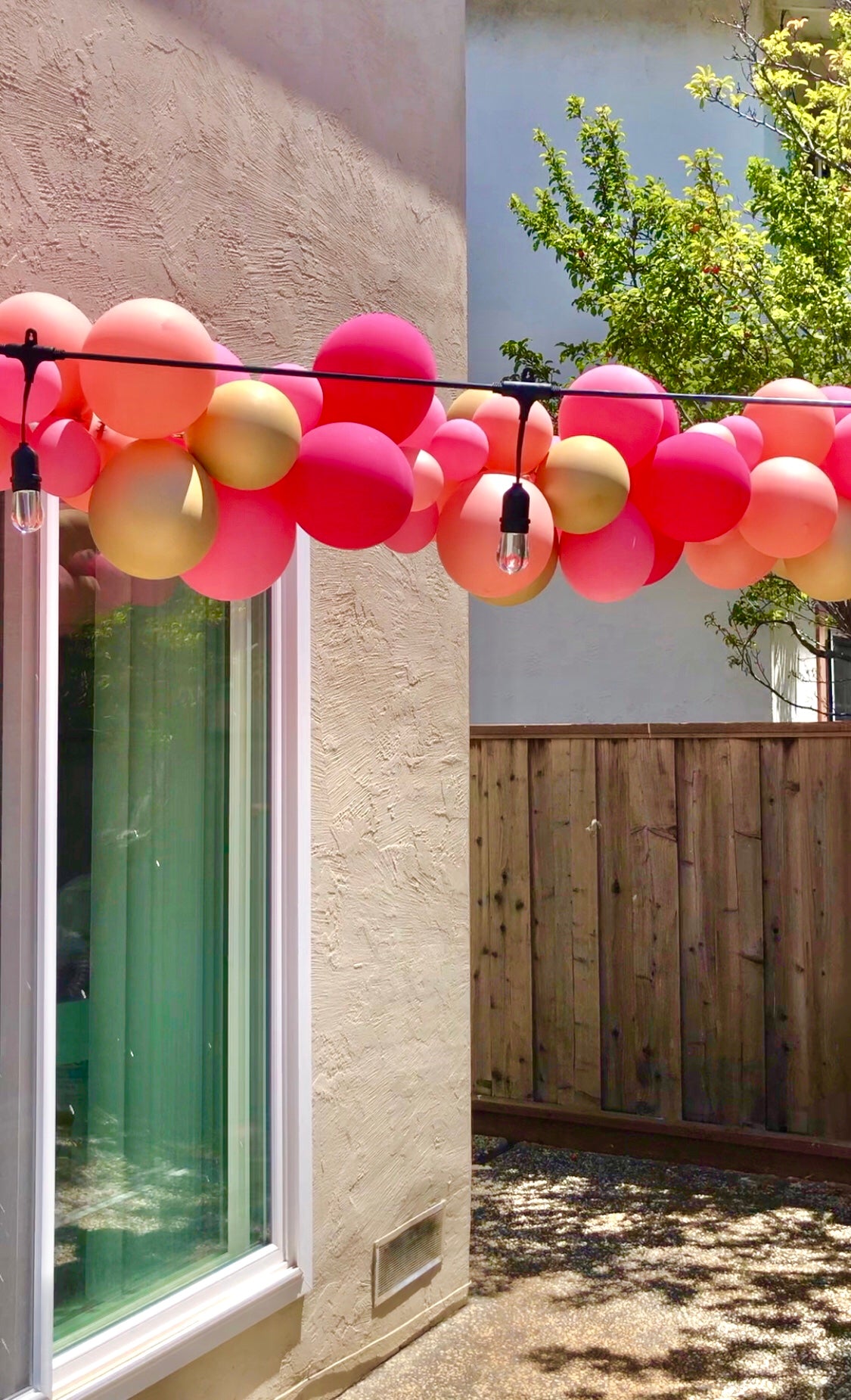 Balloon Garland for Backyard Birthday Decorations - Outdoor Movie Night - Backyard Movie Night Decorations - Pretty Collected