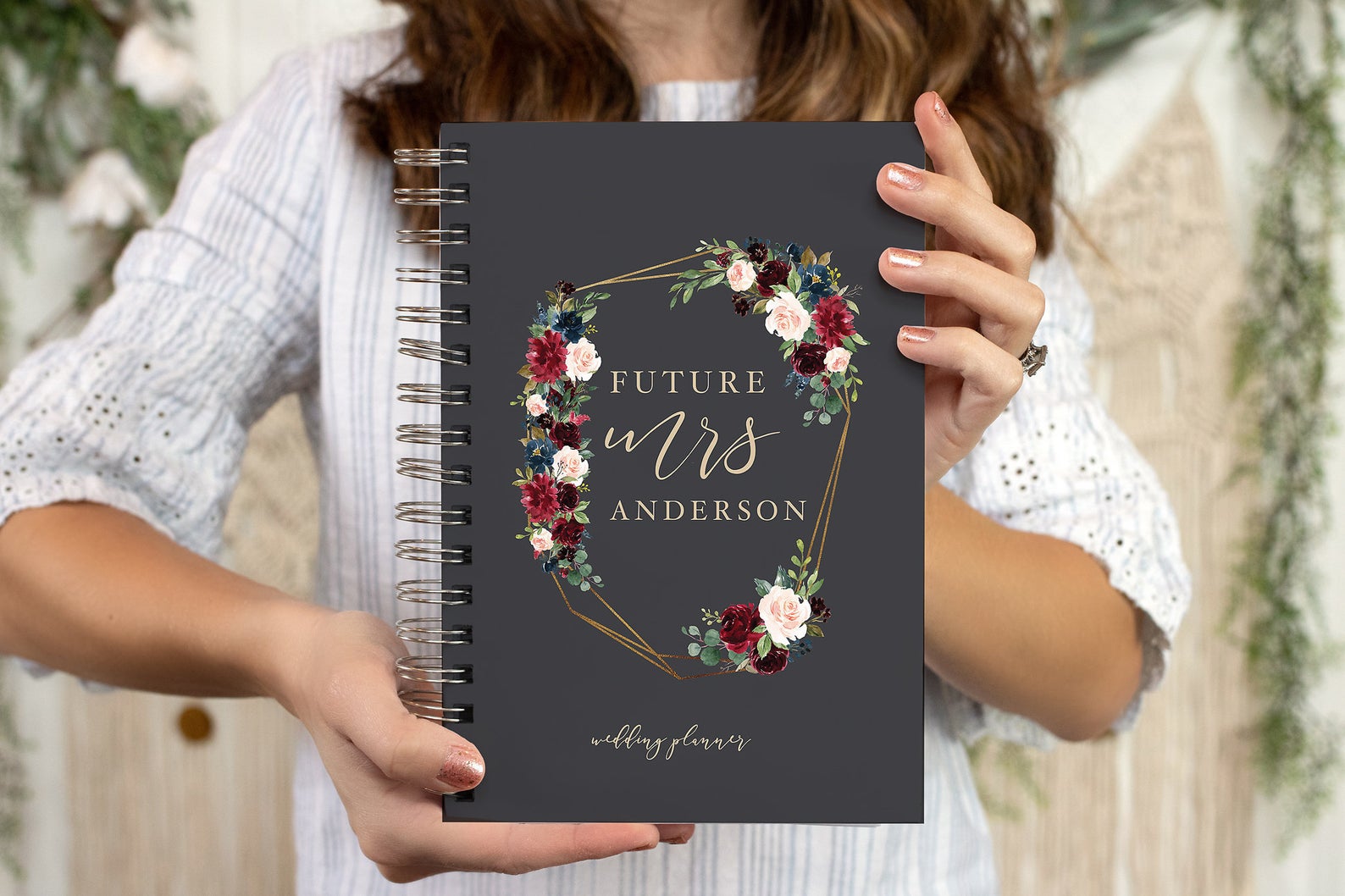 Boho Wedding Planner - Personalized Bride and Groom Wedding Planner