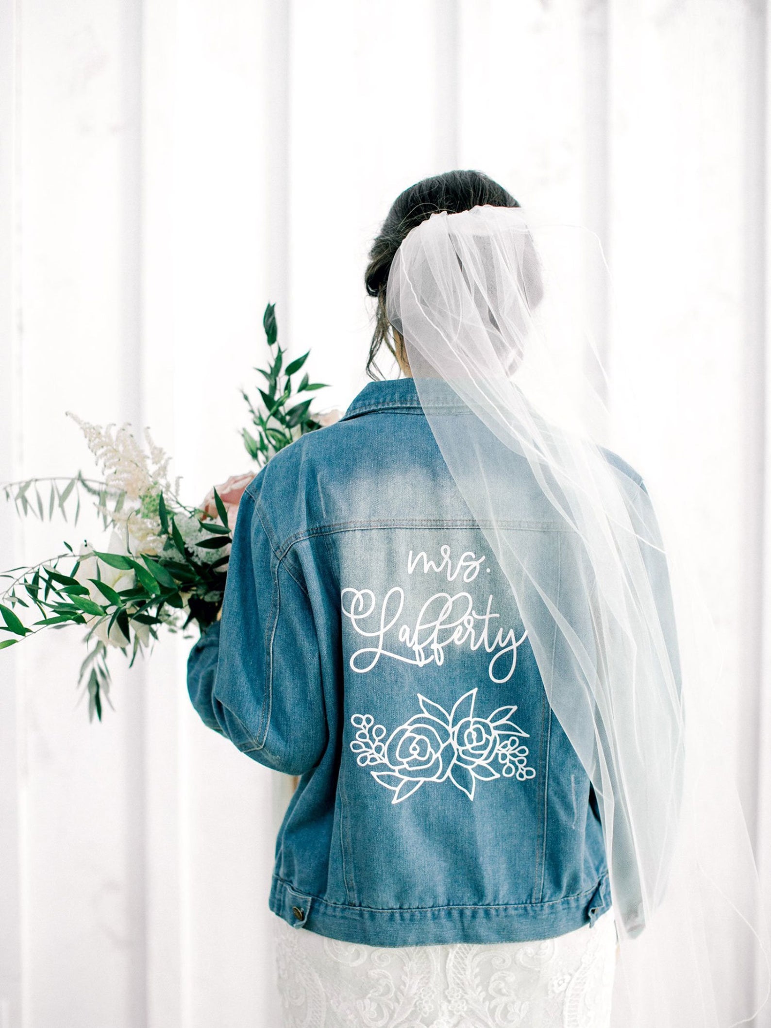 Denim Wedding Jacket - Custom Bride's Jacket