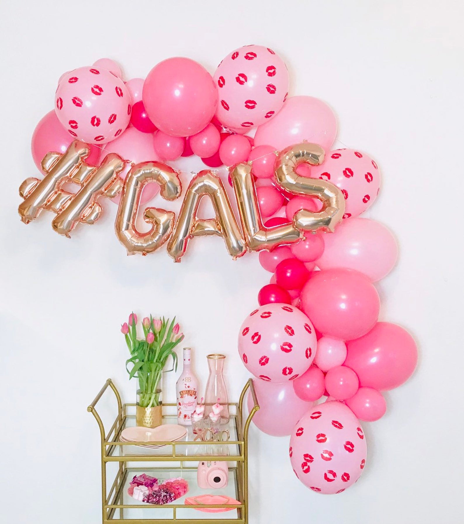 Valentine's Day Party Decorations - #Gals Balloon Garland - Galentine's Decorations