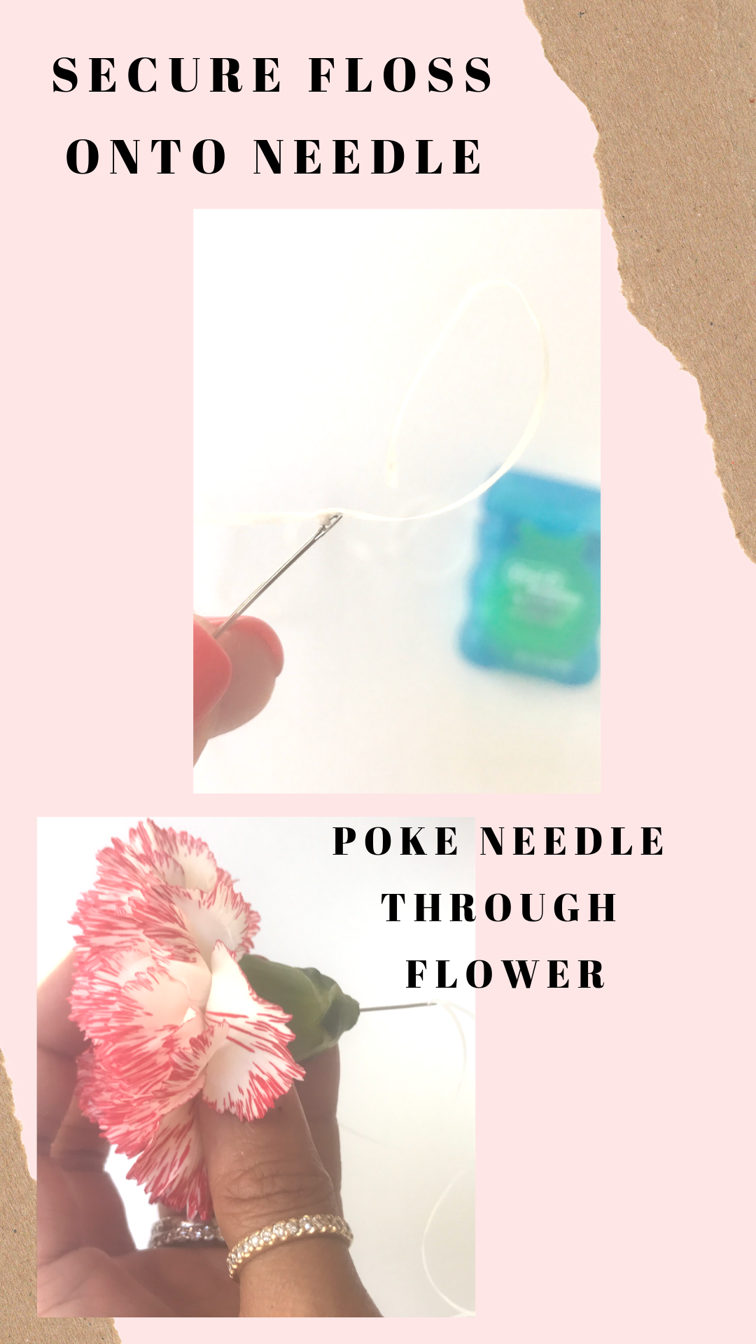 DIY Carnation Lei - How to Make a Lei for Graduation - Pretty Collected