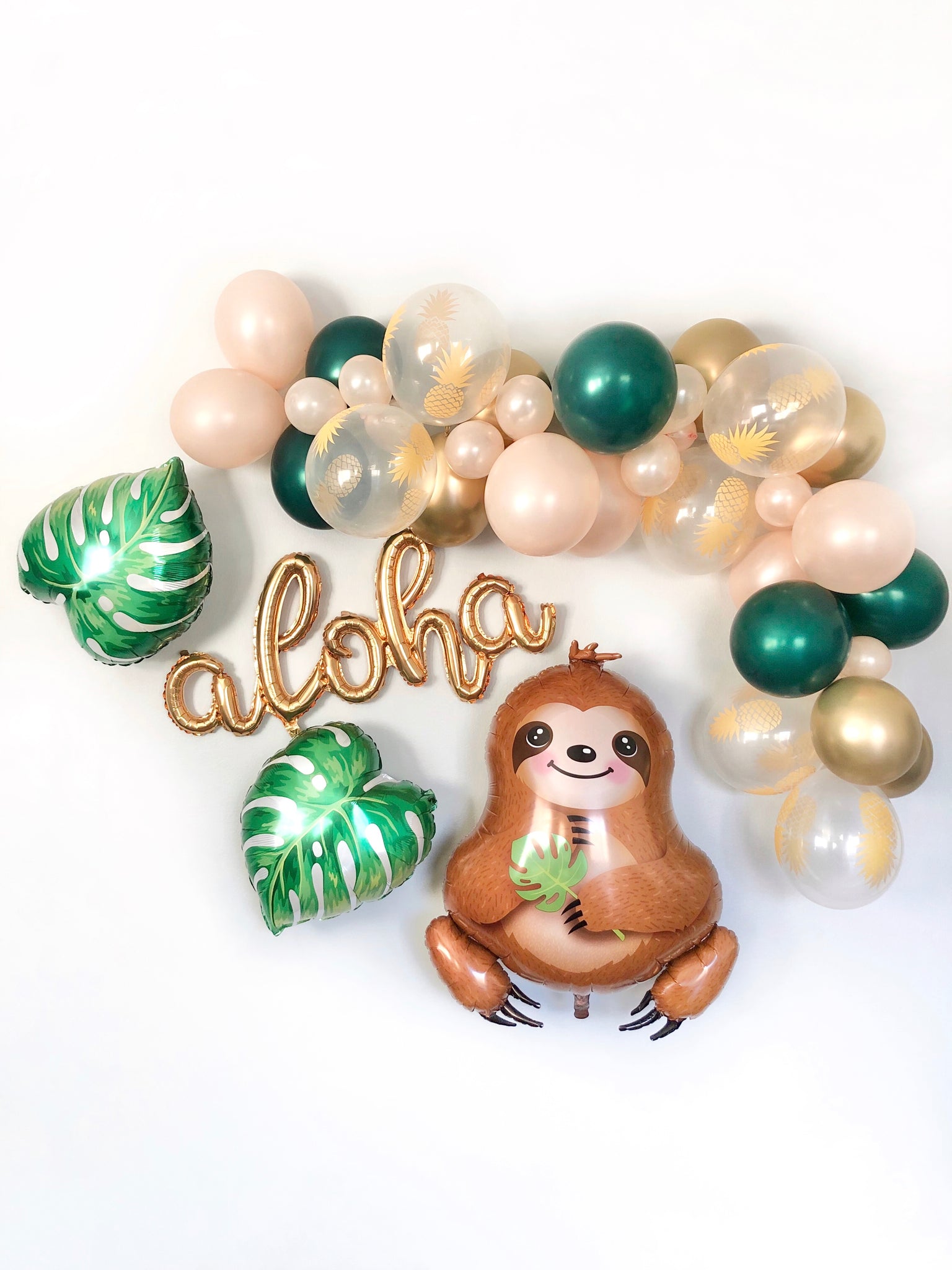 Tropical Balloon Garland - Tropical Baby Shower Decorations - Pretty Collected