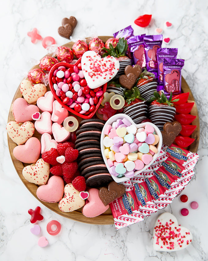 DIY Valentine's Day Charcuterie Board - Valentine's Day Dessert Board