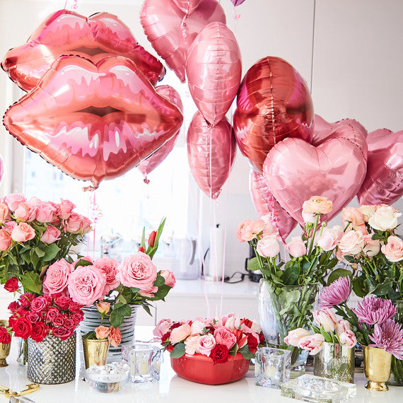 Valentine' Day Decorations - Lips Balloons - Pretty Collected