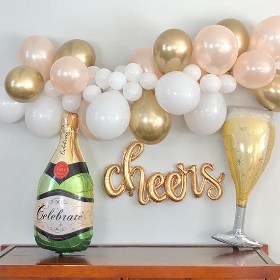 champagne balloons