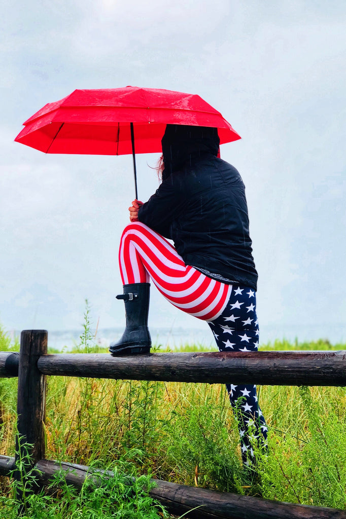 American Flag QUEEN SIZE Leggings