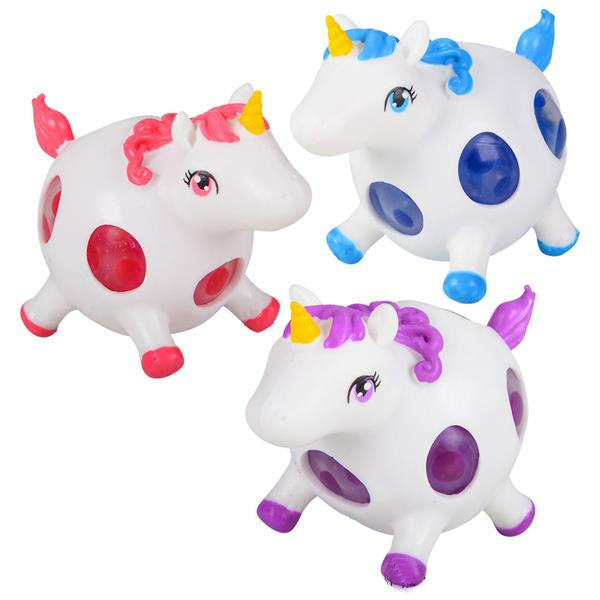 UNICORN BEAD BALL MYSTICAL HORSE STRESS BALL SQUEEZE TOY 