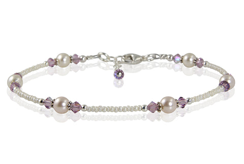 custom bridesmaid anklets