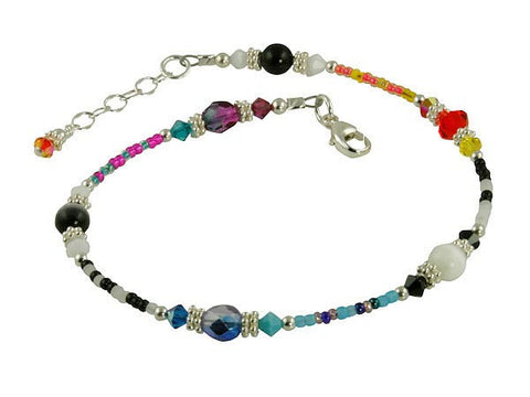 funky beaded anklets