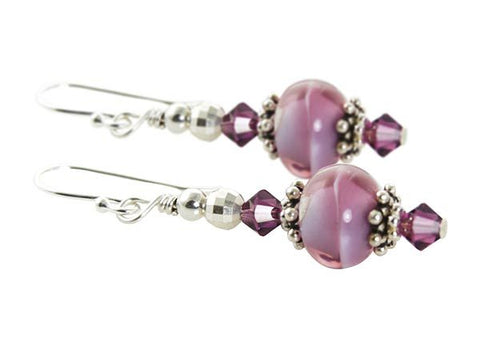 handmade lampwork earrings