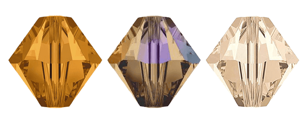 brown Swarovski crystal jewelry