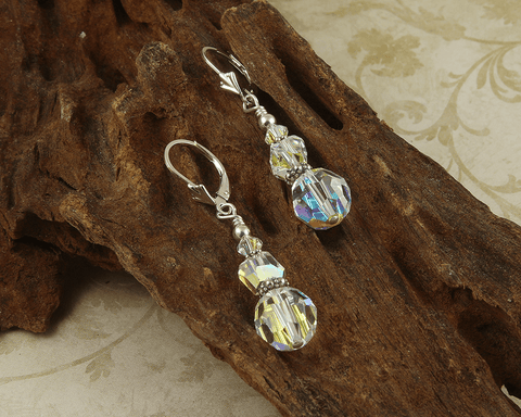crystal beaded earrings