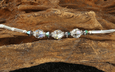 scarabeaus green crystal anklet