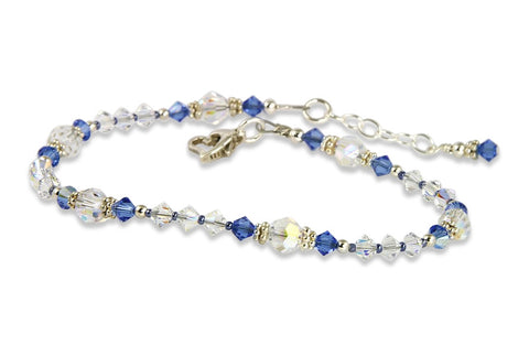 sapphire wedding anklets