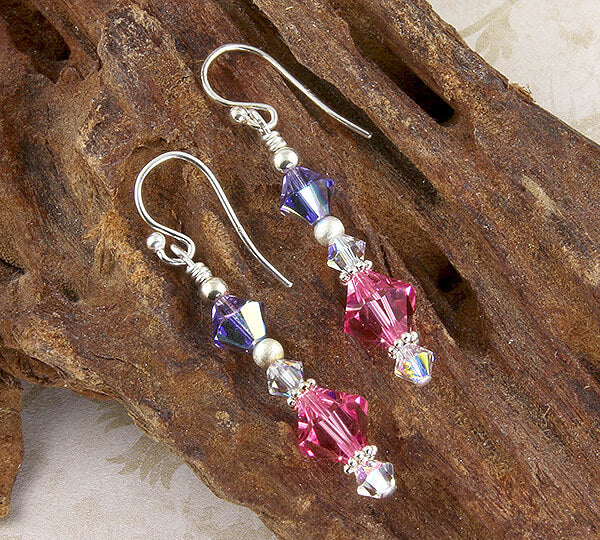 crystal beaded earrings