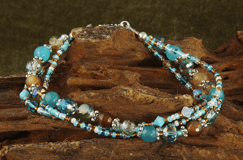 turquoise stacked bracelet