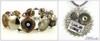 vintage button jewelry