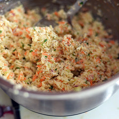 Season the coleslaw with salt and pepper, as desired.