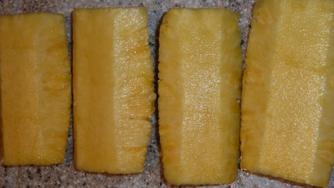 Sliced Pineapple, Ready for Grilling