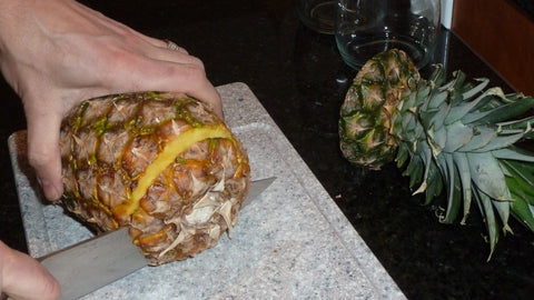 Cutting off the Bottom of the Pineapple