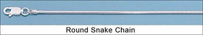 Affordable Fashion Costume Jewelry 16" Silver Snake Chain Necklace : CP610020-16 - All Fashion Jewelry