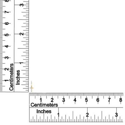Cross Dangle Drop Illsuion Diamond Hoop Earring (0.50CT) in 10K Gold (Yellow or White)