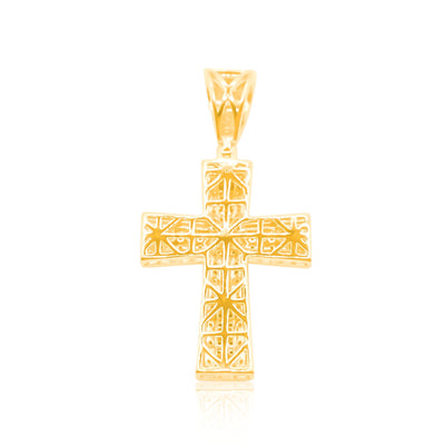 Cross Bling Diamond Pendant (0.60CT) in 10K Gold