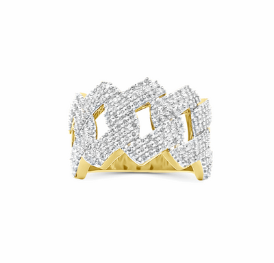 10K Gold Diamond Men's Ring 1.00CT