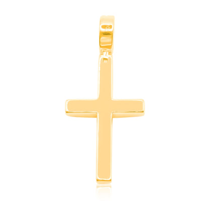 Cross Tennis Bling Diamond Pendant (1.00CT) in 10K Gold