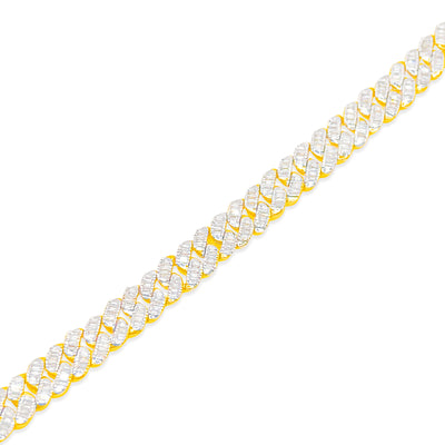 Iced Out Diamond Cuban Bracelet (3.00CTW) in 10K Gold - 7mm