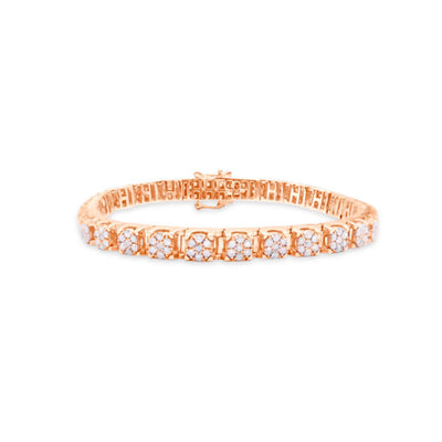 Diamond Tennis Bracelet (3.50CTW) in 10K Rose Gold - 5.5mm