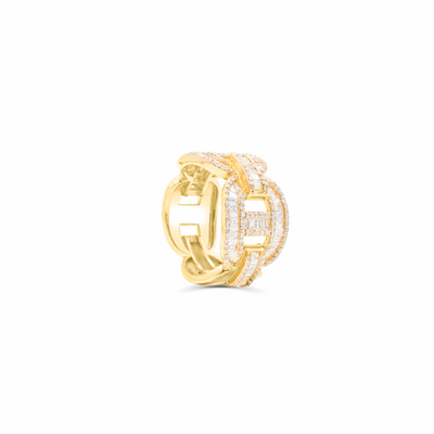 10k gold diamond infinity ring - side pic