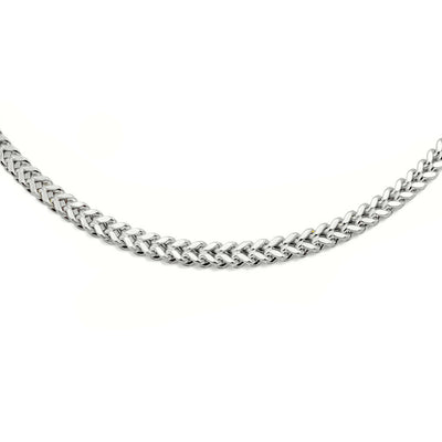 4mm 10K Gold Hollow Franco Chain (White or Yellow) - from 16 to 28 Inches