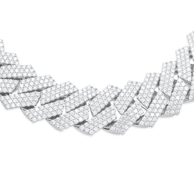 Iced Out Diamond Miami Cuban Link Chain (71.5CT) in 10K Gold - 23.5mm (20 inches)