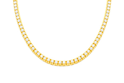Diamond Tennis Chain (12.57CT) in 14K Gold - 5mm (20 inches)