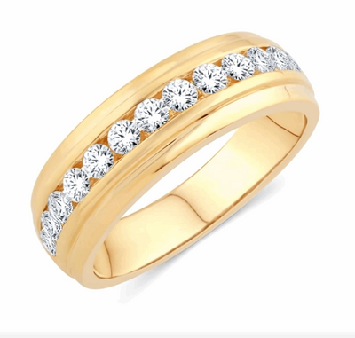 10K Gold Diamond Men's Ring 0.50CT