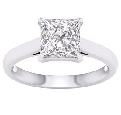 Princess Cut Diamond Women's Ring (2.00CT) in 14K Gold - Size 7 to 12 (LAB GROWN DIAMONDS)