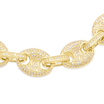 Mariner Link Diamond Necklace (9.00CT) in 10K Gold - (22 Inches)