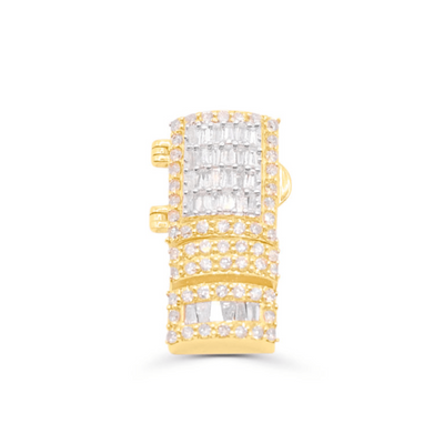 Rectangular Pillow Baguette Diamond Pendant (2.00CT) in 10K Gold