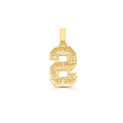 S Letter Baguette Diamond Pendant (2.50CT) in 10K Gold