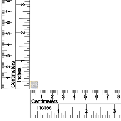 Square Shape Diamond Cluster Stud Earring (0.16CT) in 10K Gold (Yellow or White)